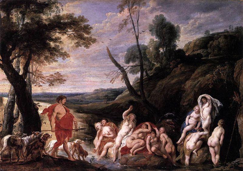 Jacob Jordaens Diana and Actaeon oil painting image